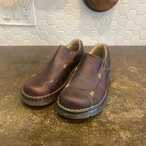 Dr. Martens Dark Brown Leather Slip-Ons